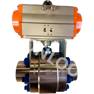 Pneumatic Actuated Ball Valve F304 DN32 PN400 BSP ends